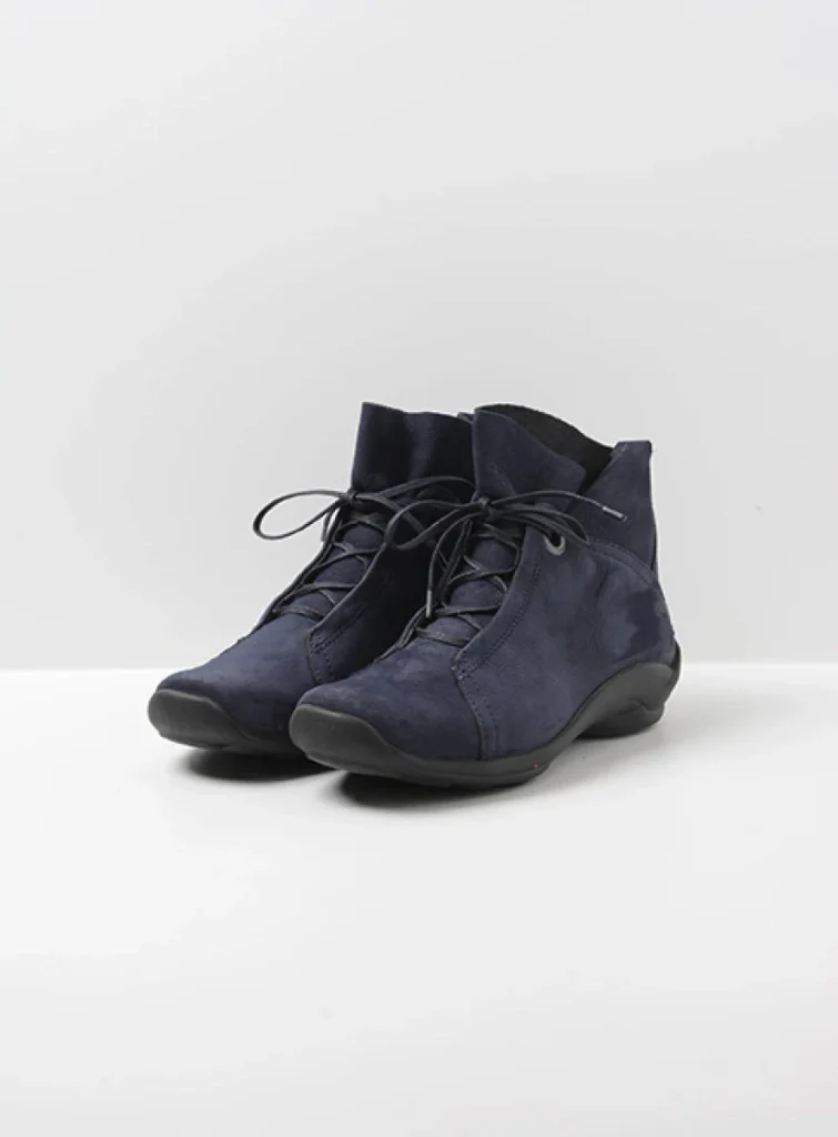 Wolky Lace up boots 01657 Diana 11800 blue nubuck