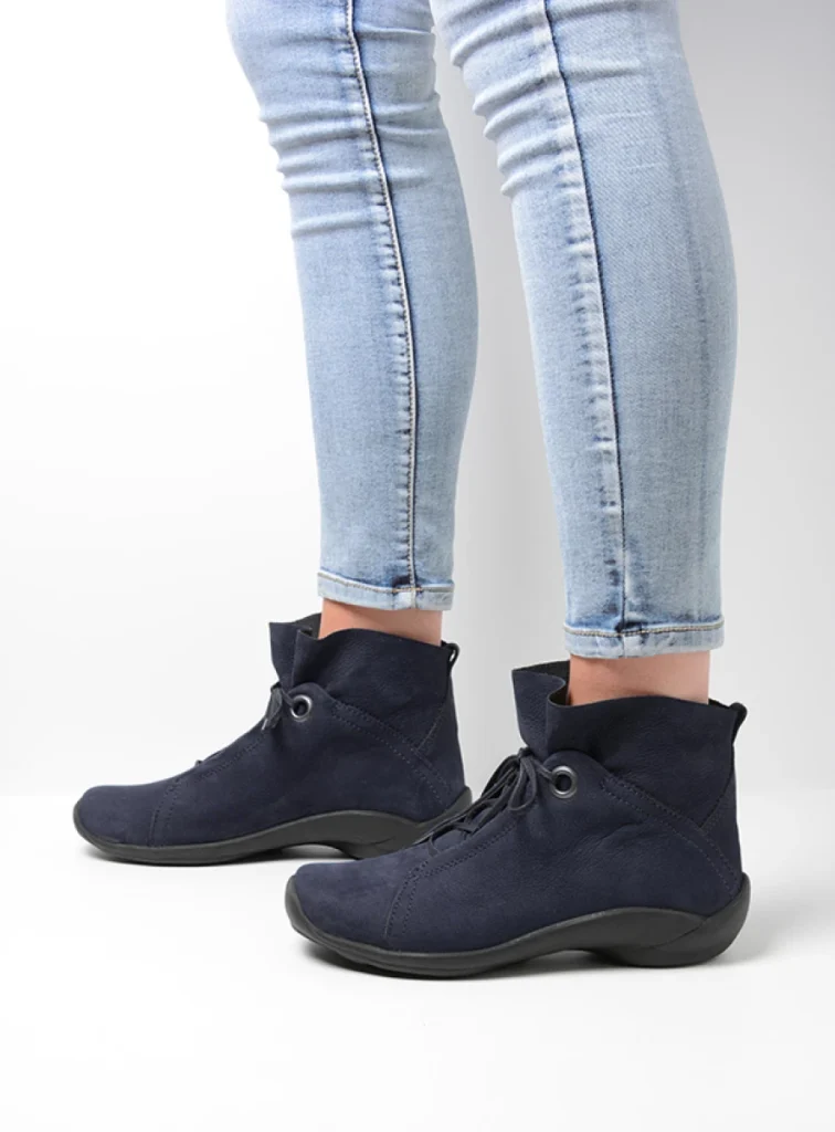 Wolky Lace up boots 01657 Diana 11800 blue nubuck