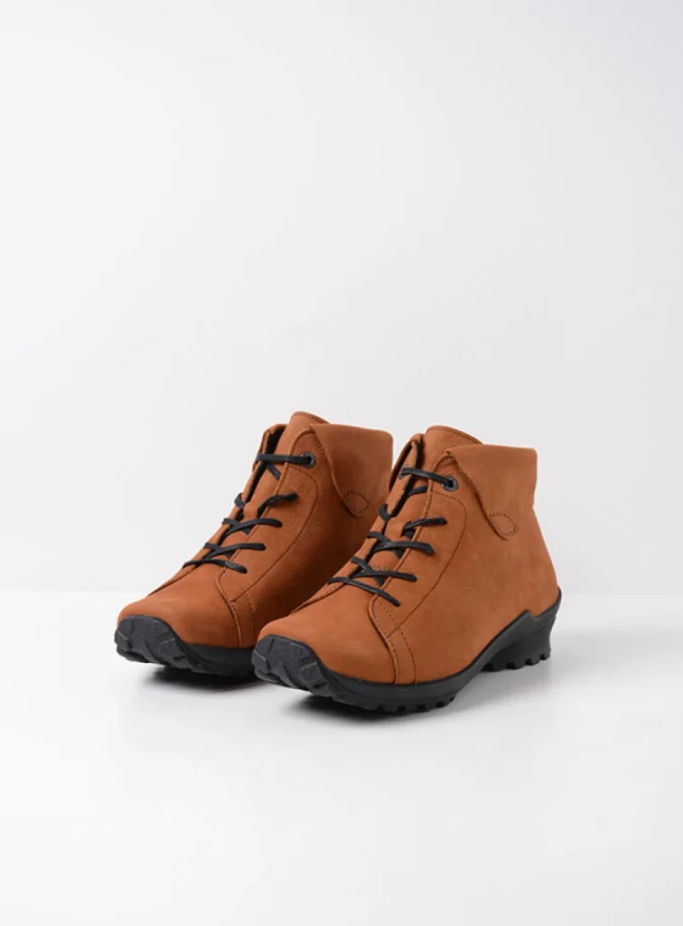 Wolky Lace up boots 01737 Teton 11430 cognac nubuck