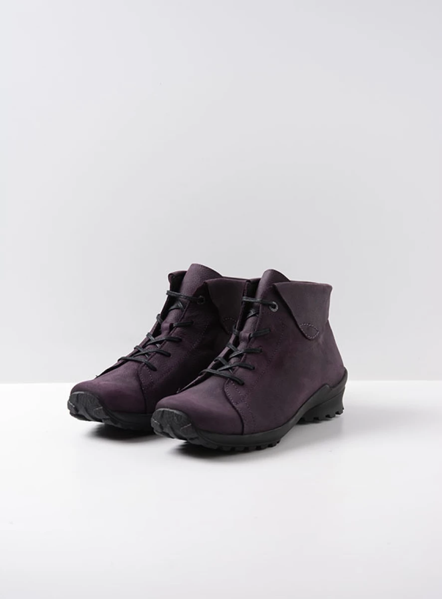 Wolky Lace up shoes 01737 Teton 11600 purple nubuck