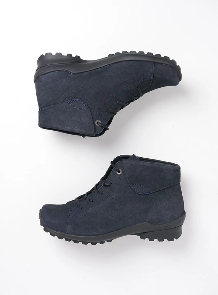 Wolky Lace up boots 01737 Teton 11800 blue nubuck