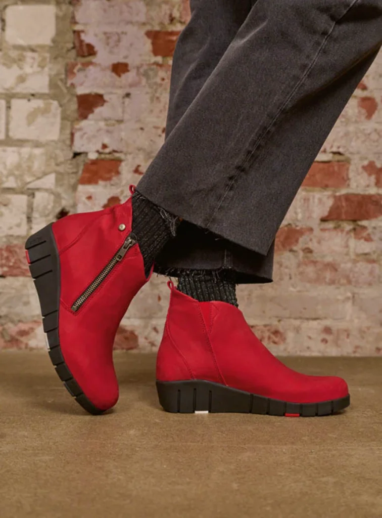 Wolky Boots 01782 Phoenix HV 10505 dark red nubuck