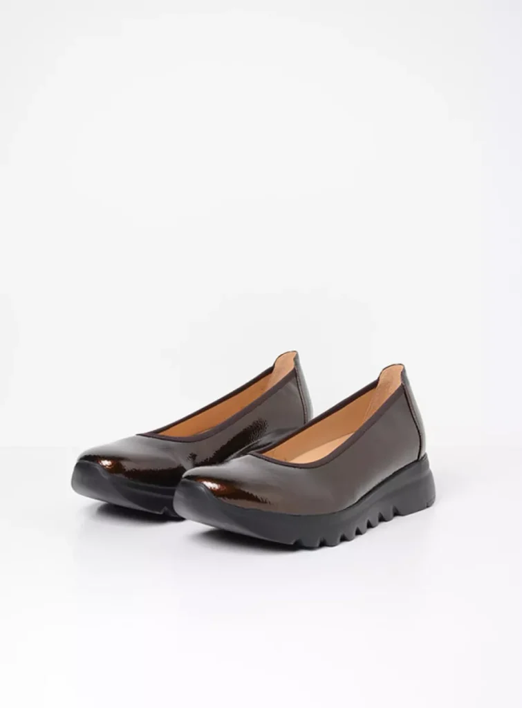 Wolky Ballet pumps 02126 Snallerina F2F 96363 copper patent biocare