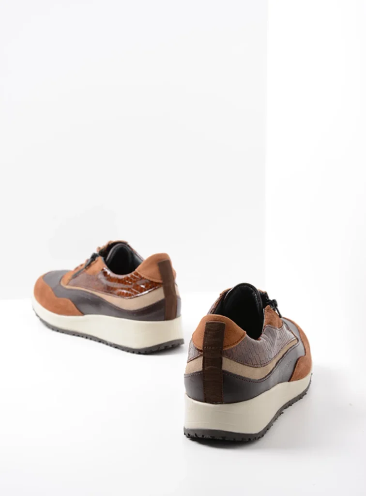 Wolky Trainers 02278 Sprint 90431 cognac combi leather