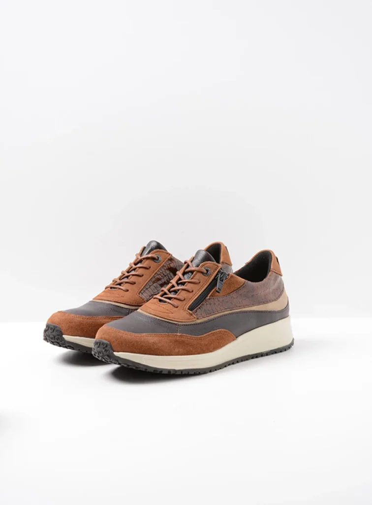 Wolky Trainers 02278 Sprint 90431 cognac combi leather