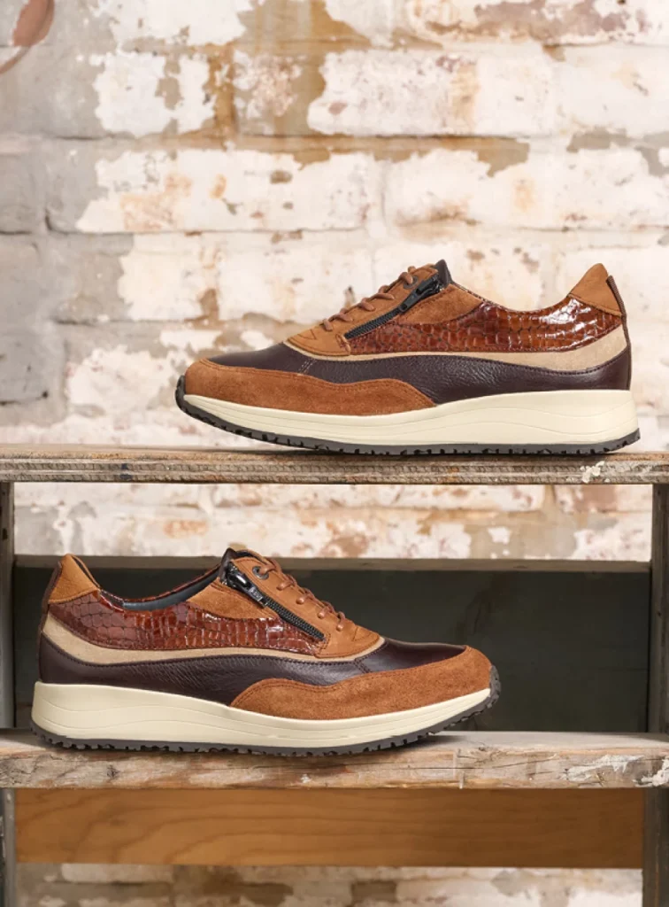 Wolky Trainers 02278 Sprint 90431 cognac combi leather