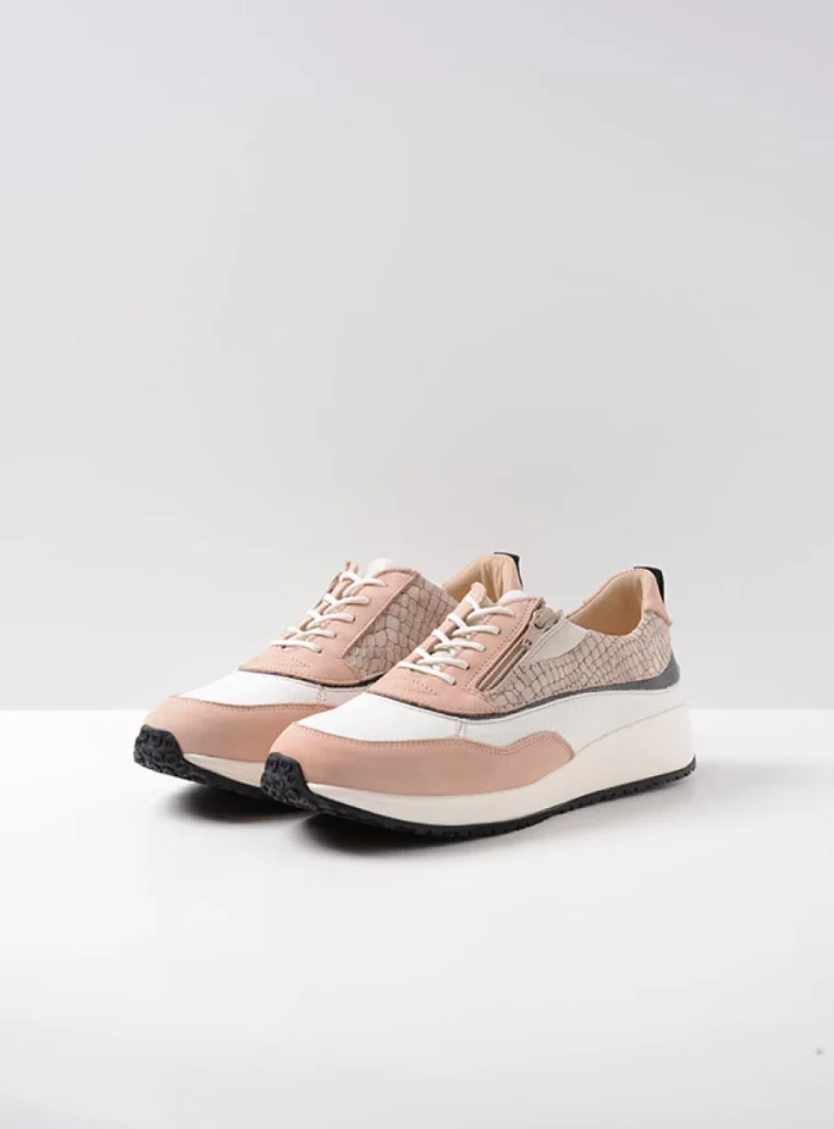 Wolky Lace up shoes 02278 Sprint 91612 offwhite combi leather