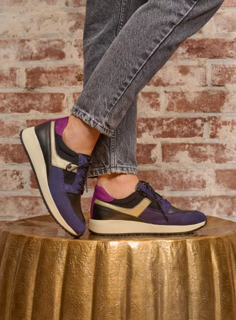 Wolky Trainers 02279 Hammer 92601 purple combi leather