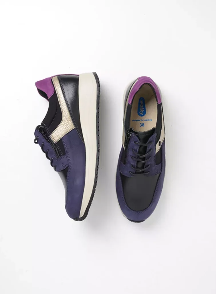 Wolky Trainers 02279 Hammer 92601 purple combi leather