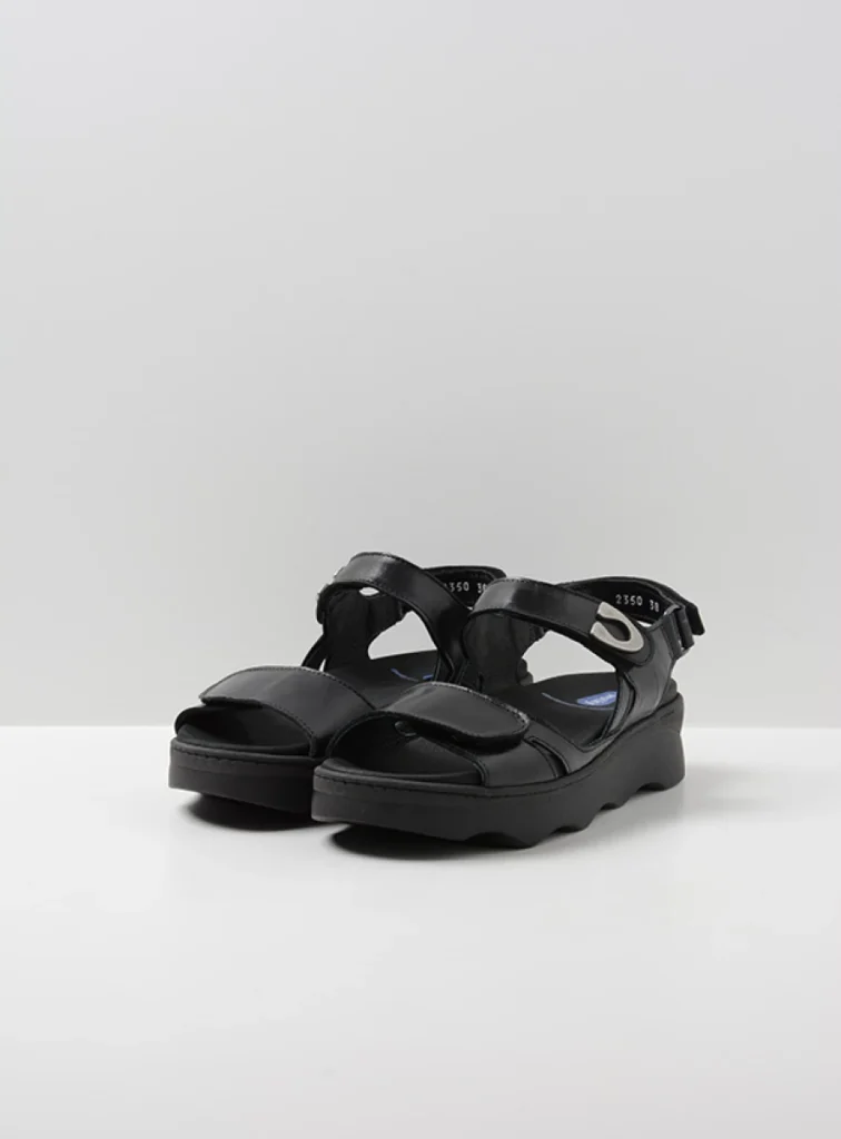 Wolky Sandals 02350 Medusa 33000 black leather