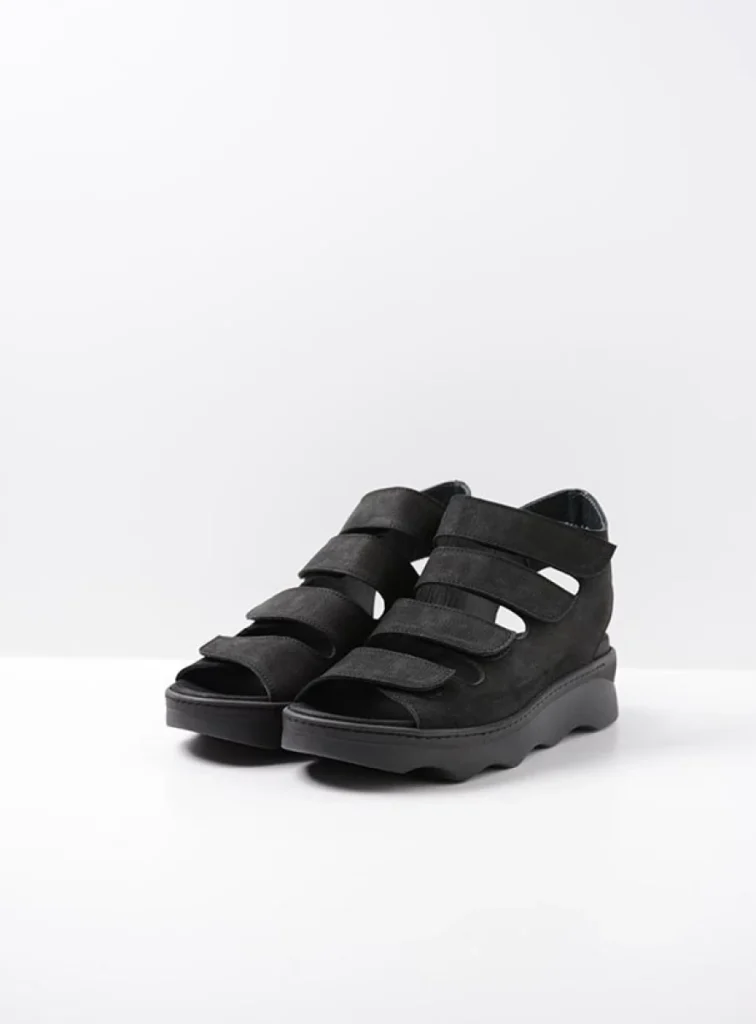 Wolky Sandals 02352 Oro 11000 black nubuck