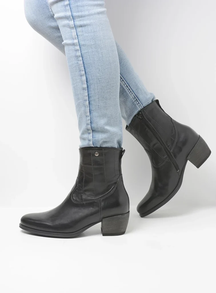 Wolky Boots 02878 Lubbock 30000 black leather