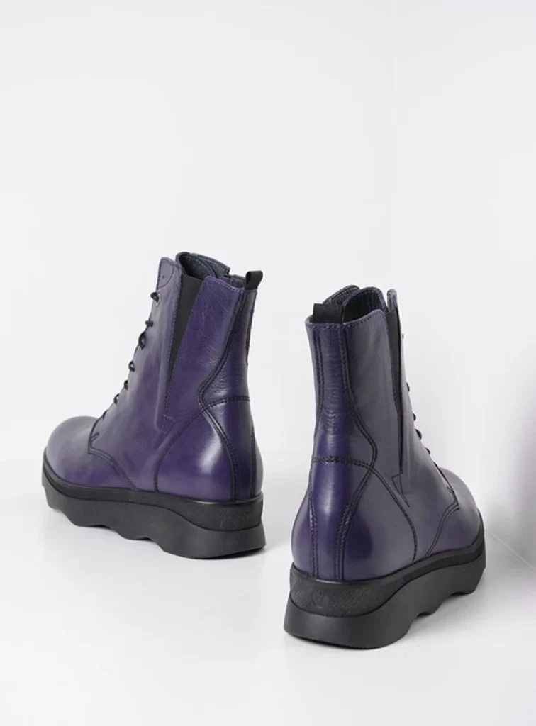 Wolky Boots 02978 Akita HV 30600 purple leather