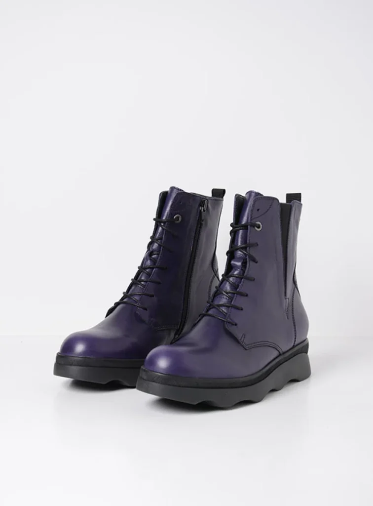 Wolky Boots 02978 Akita HV 30600 purple leather