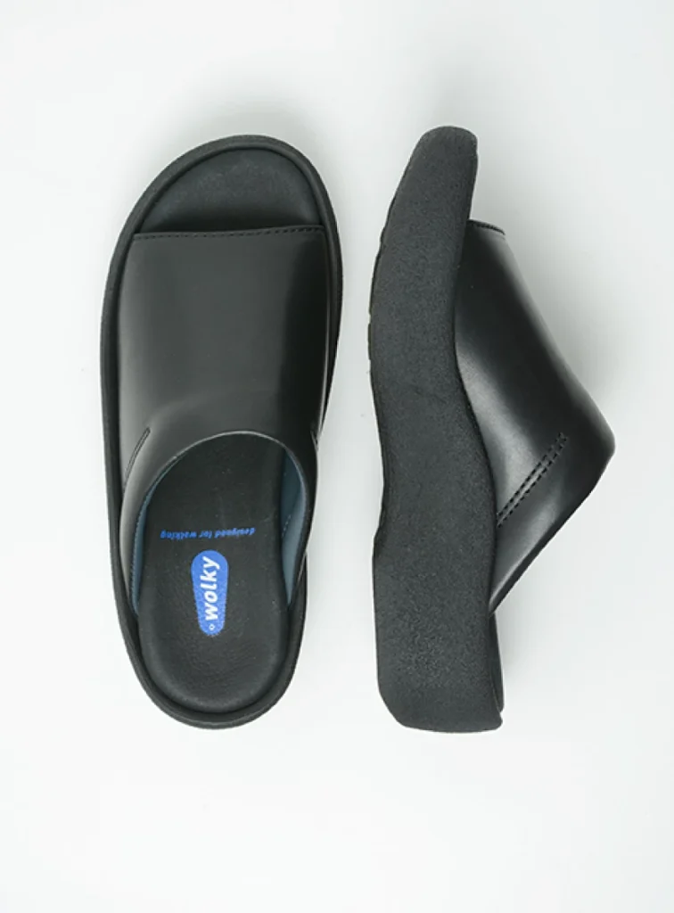 Wolky Sandals 03201 Nassau 30000 black leather