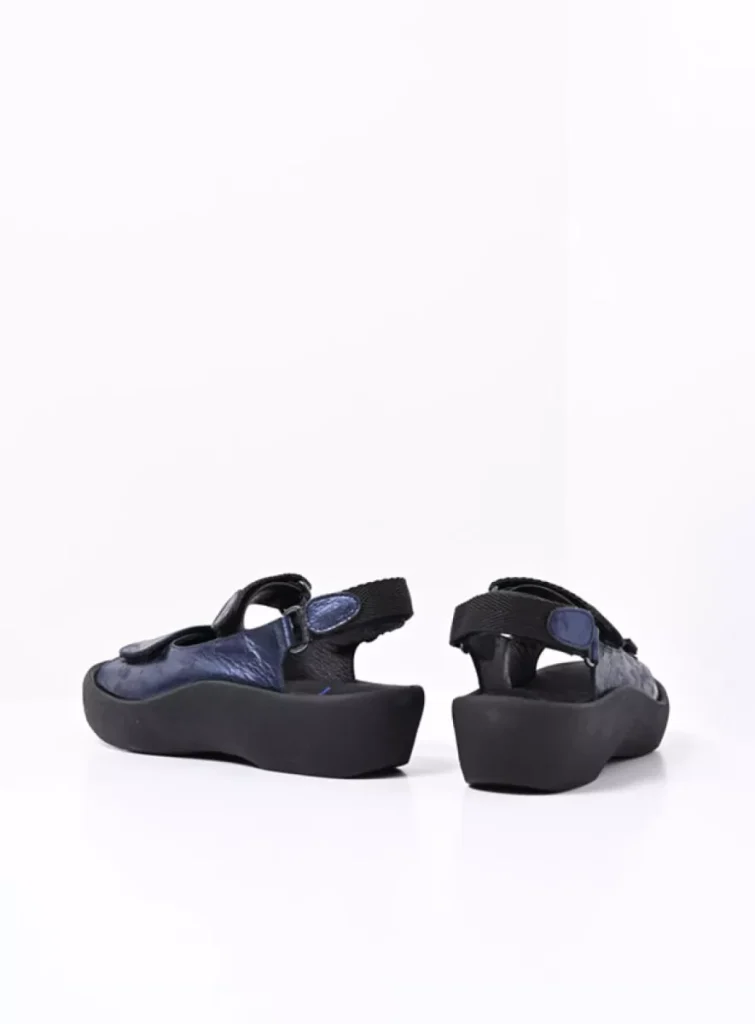 Wolky Sandals 03204 Jewel 10823 navy metallic nubuck