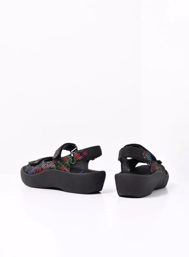 Wolky Sandals 03204 Jewel 72970 black multi leather