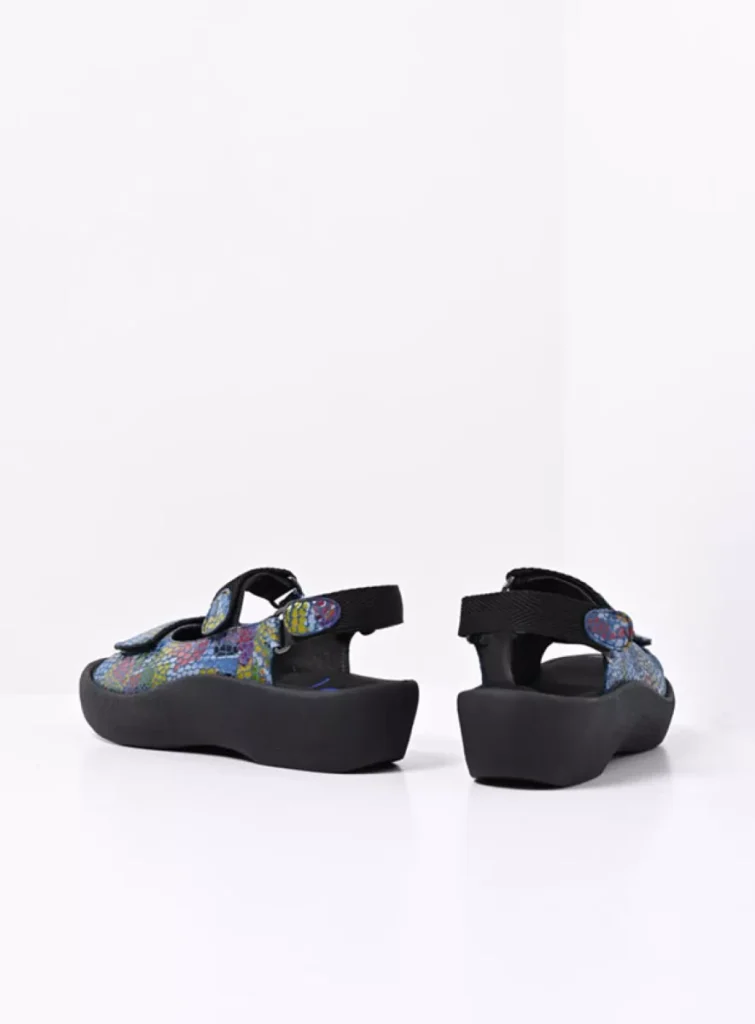 Wolky Sandals 03204 Jewel 88881 jeans blue/multi leather