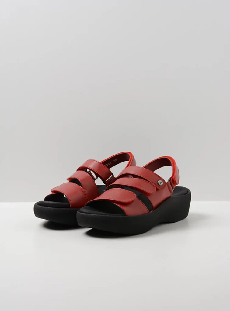 Wolky Sandals 03223 Avalon 30500 red leather