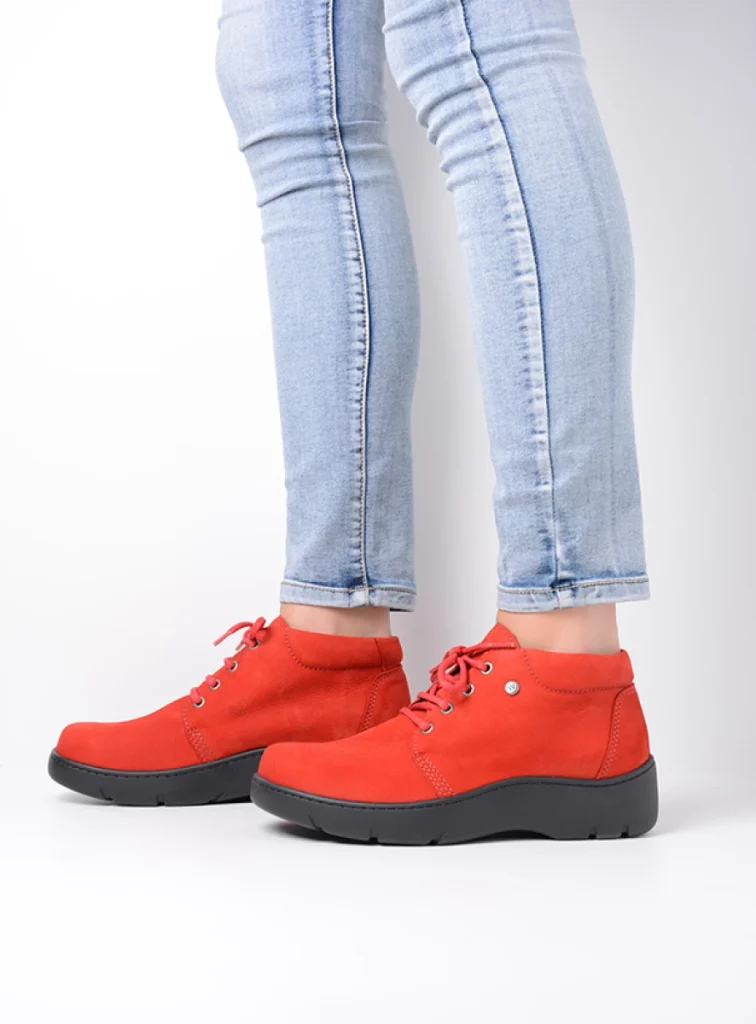 Wolky Lace up boots 03255 Tarda XW-WR 11505 dark red nubuck