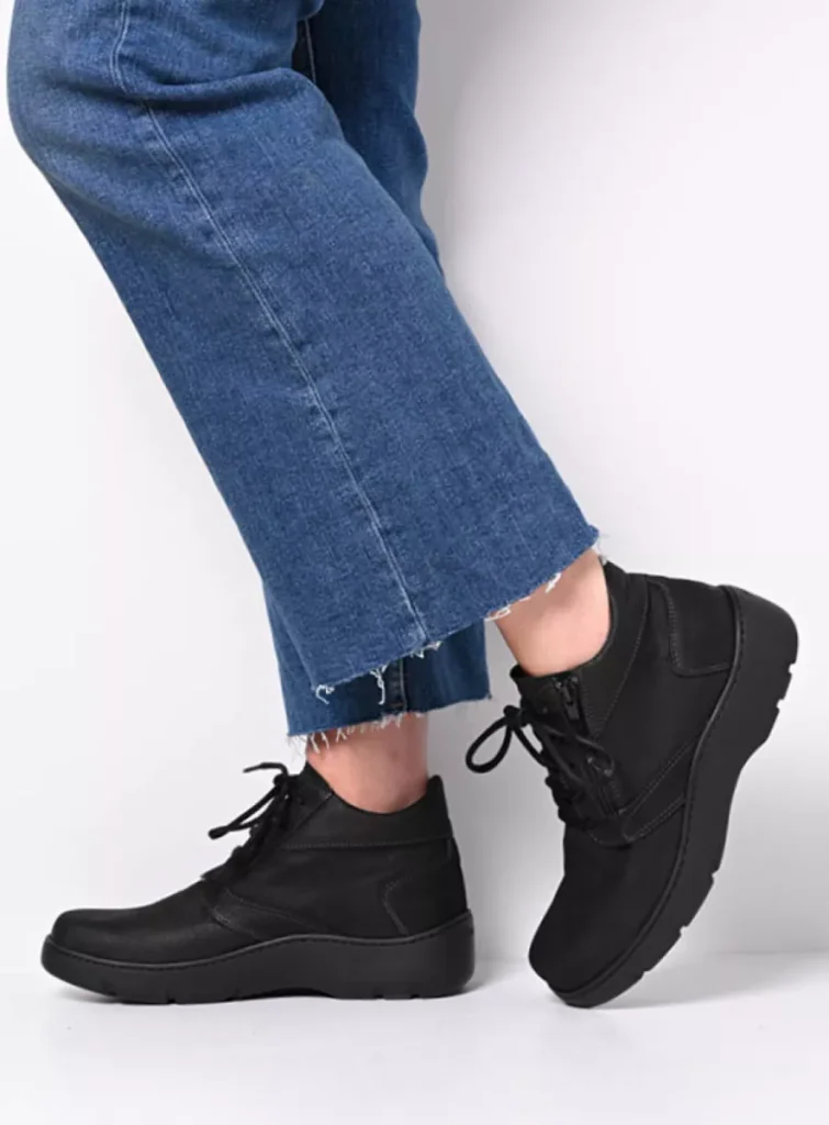 Wolky Lace up shoes 03257 Annemarie XW 11000 black nubuck