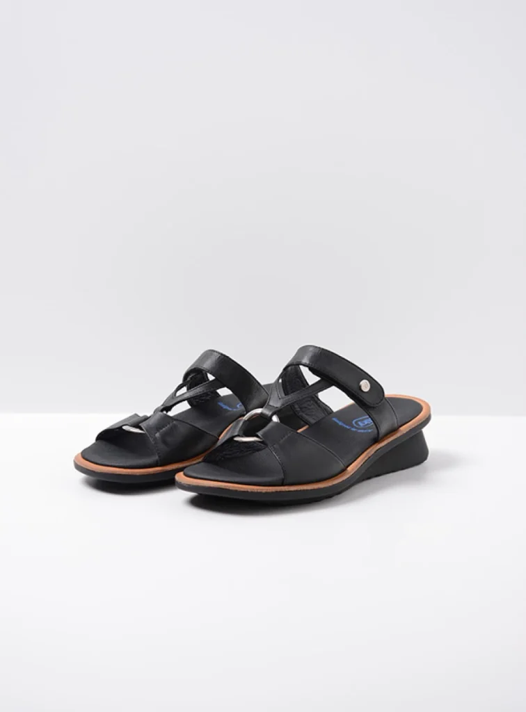 Wolky Sandals 03307 Isa 21000 black leather