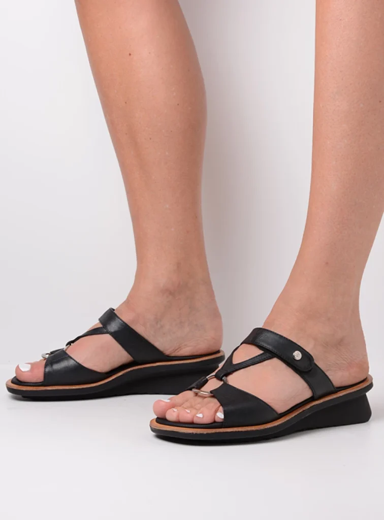 Wolky Sandals 03307 Isa 21000 black leather