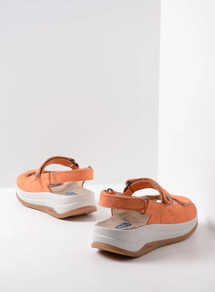 Wolky Sandals 03350 Adura 10557 orange nubuck