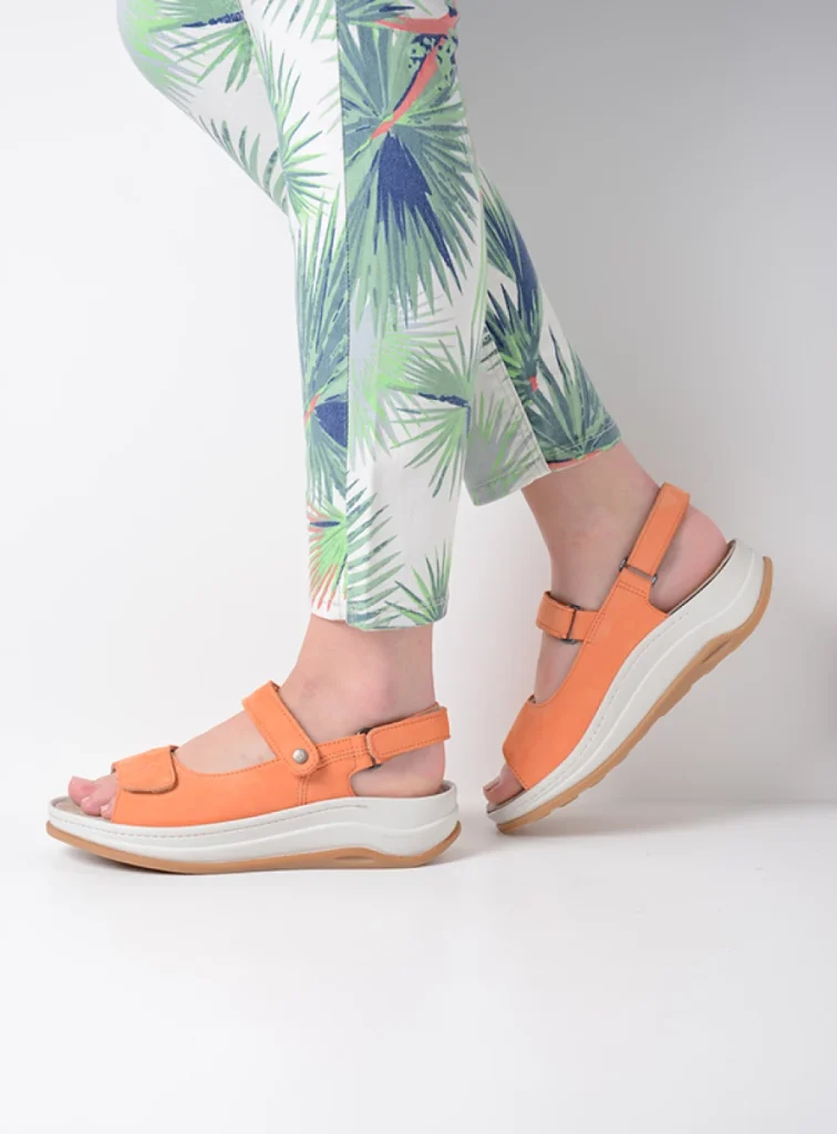 Wolky Sandals 03350 Adura 10557 orange nubuck