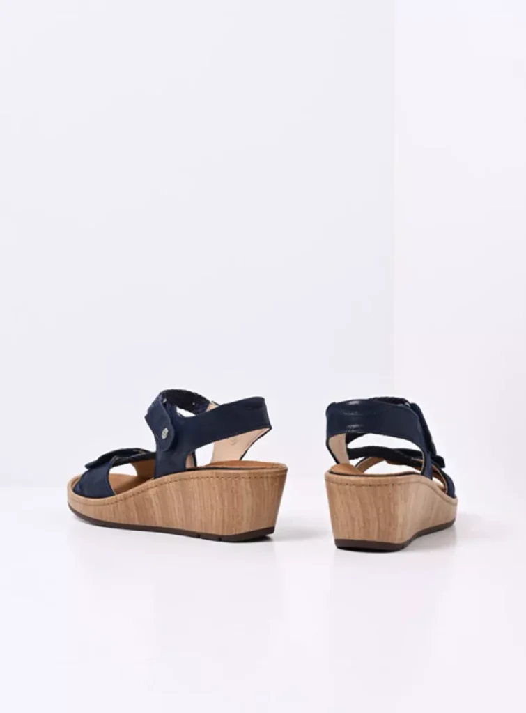 Wolky Sandals 03550 La Jolla 36820 effect leather denim