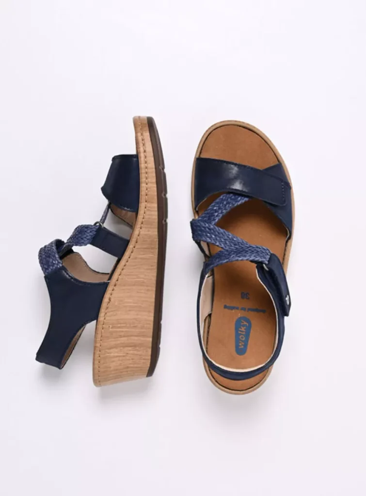 Wolky Sandals 03550 La Jolla 36820 effect leather denim