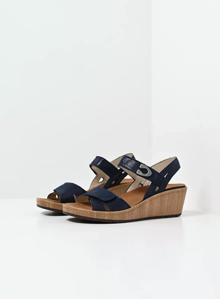 Wolky Sandals 03552 Sanibel 36820 effect leather denim