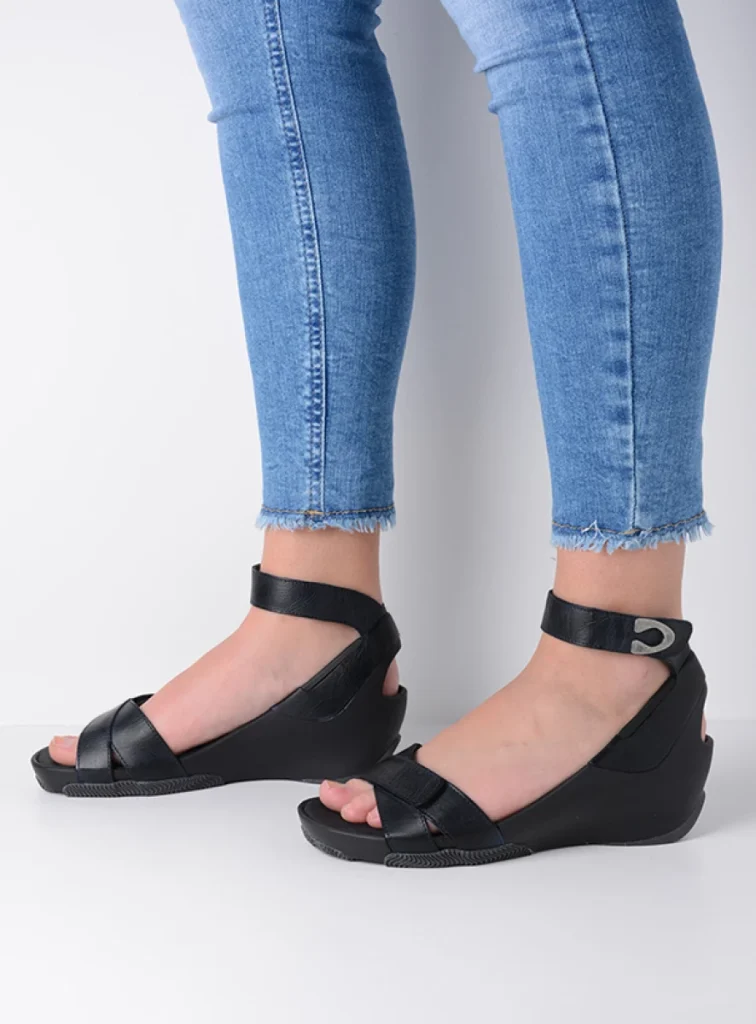 Wolky Sandals 03776 Era 20000 black leather