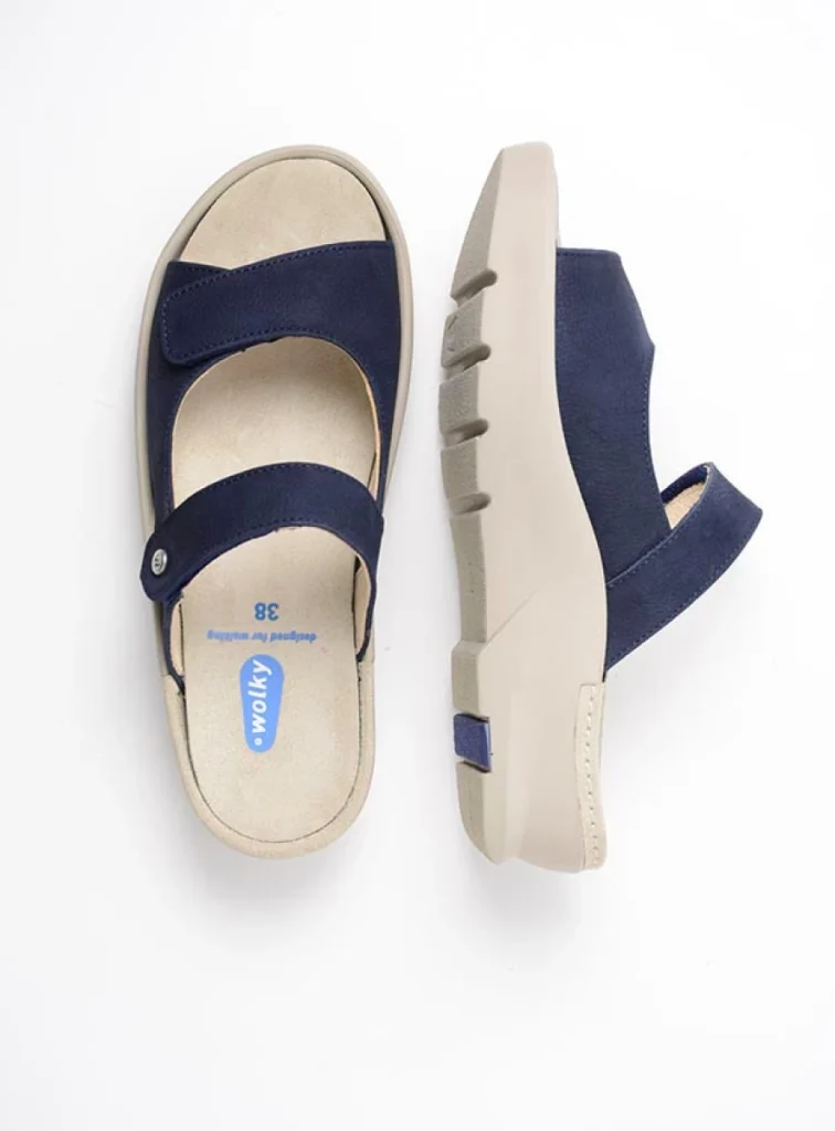 Wolky Sandals 03926 Zaandam 11820 denim nubuck