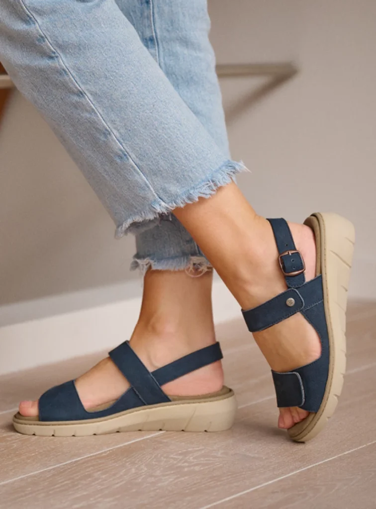 Wolky Sandals 04104 Santorini 11820 denim nubuck