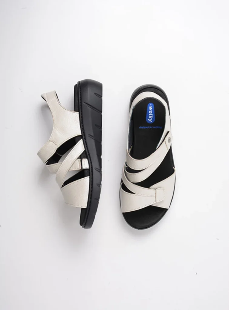 Wolky Sandals 04106 Ikaria 32120 offwhite leather