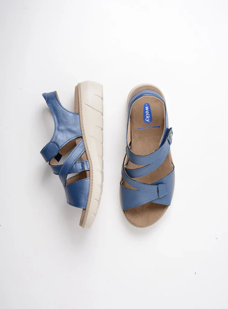 Wolky Sandals 04106 Ikaria 32870 blue leather