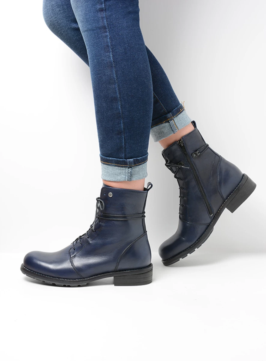 Wolky Boots 04432 Murray 20800 blue leather