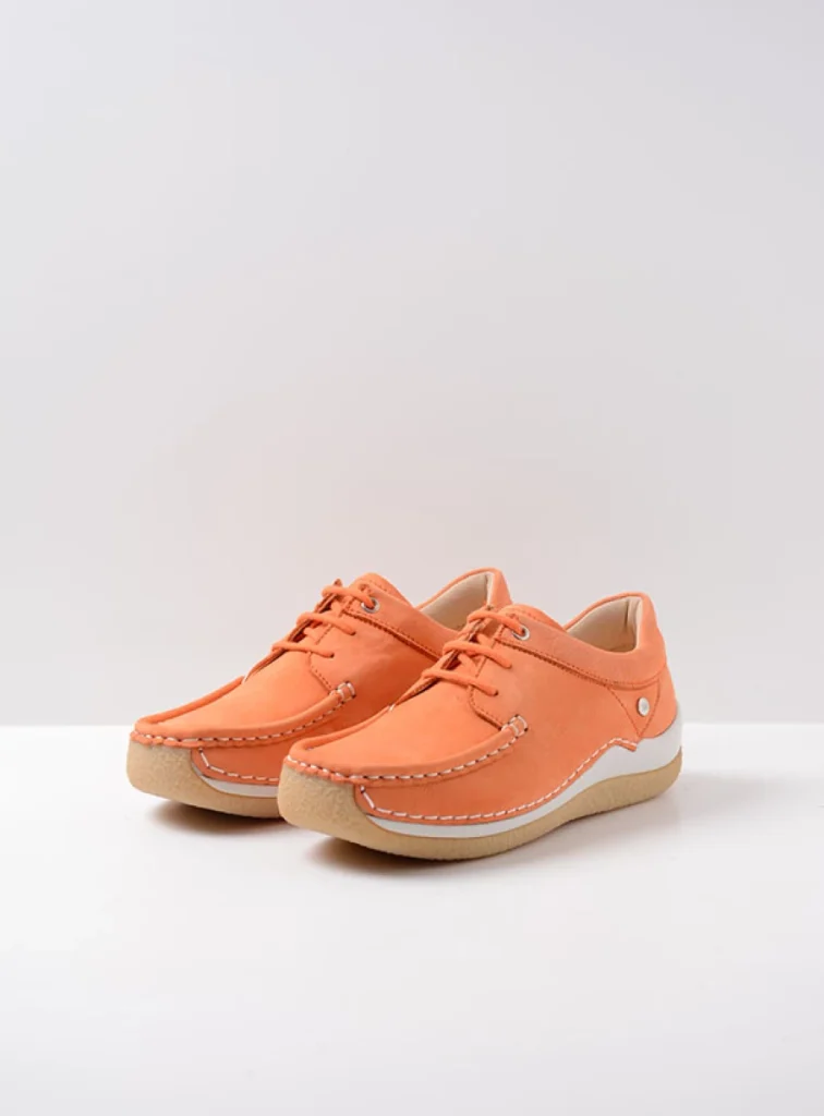 Wolky Lace up shoes 04525 Celebration 10557 orange nubuck