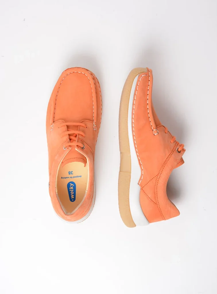 Wolky Trainers 04525 Celebration 10557 orange nubuck