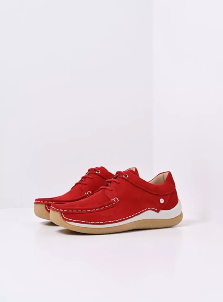 Wolky Trainers 04525 Celebration 10570 red nubuck