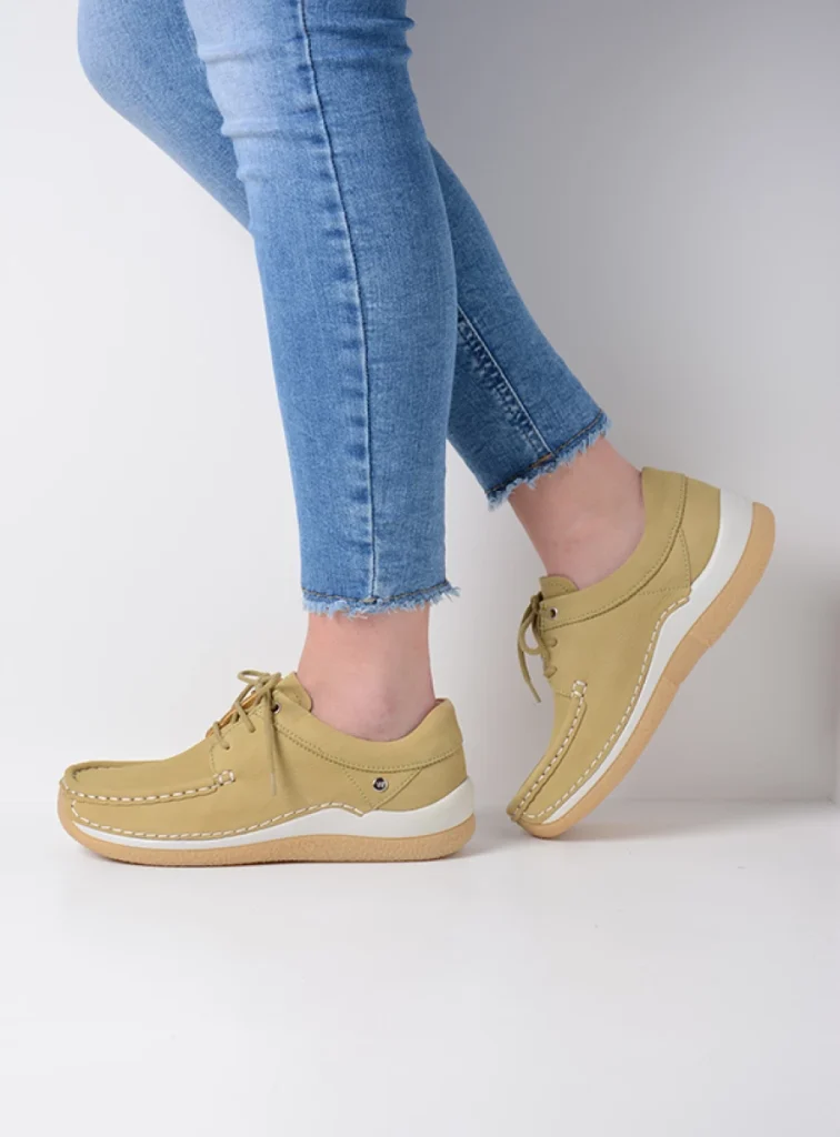 Wolky Lace up shoes 04525 Celebration 10708 light green nubuck