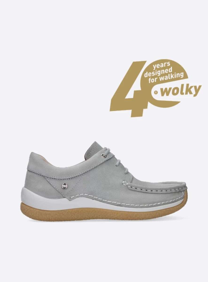 Wolky Lace up shoes 04525 Celebration 11206 light grey nubuck