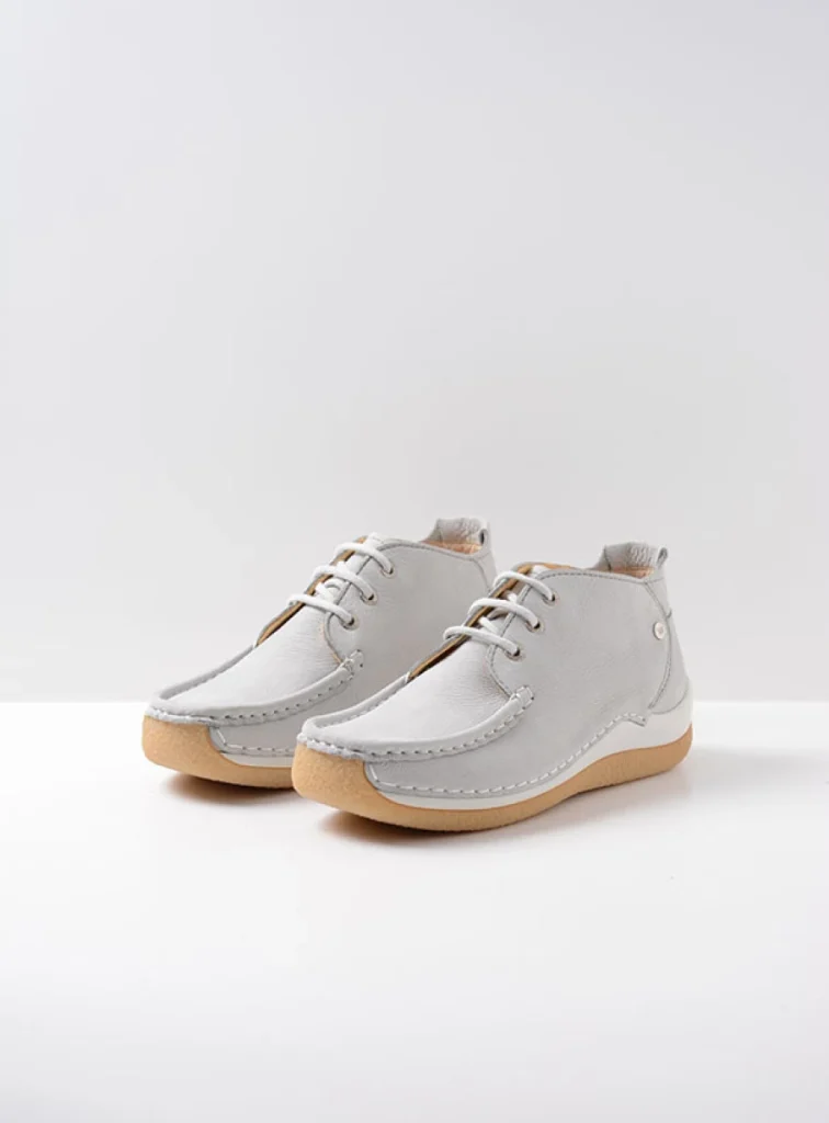 Wolky low lace-up shoes 04526 Rosella 10206 light grey nubuck