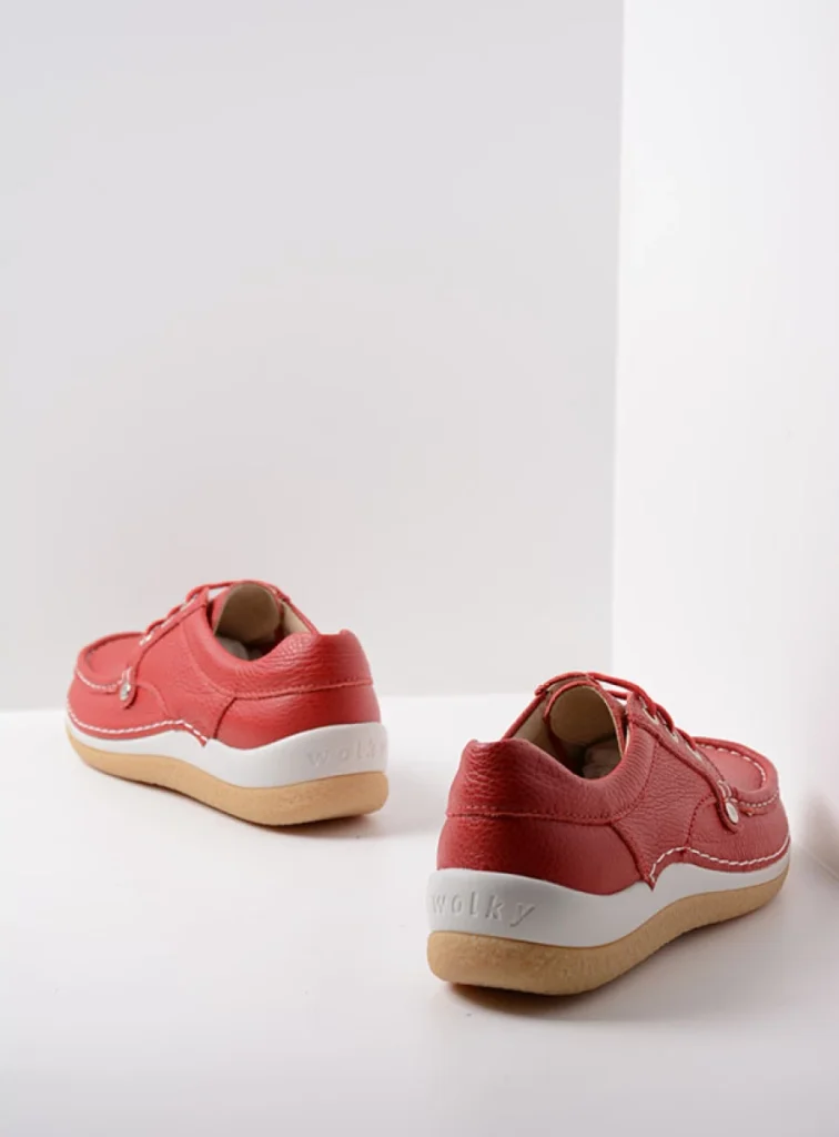 Wolky Trainers 04527 Taranta 71570 red leather