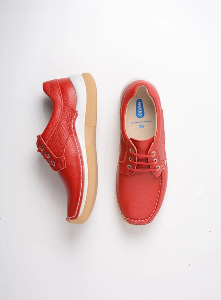 Wolky Trainers 04527 Taranta 71570 red leather