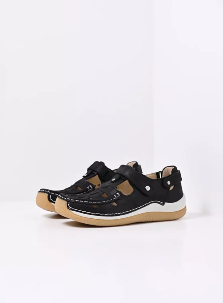 Wolky Comfort shoes 04528 Esperanza 36000 black effect leather