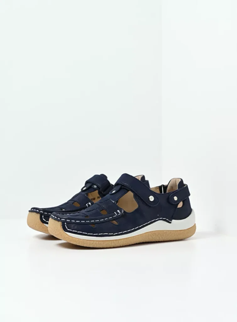 Wolky Comfort shoes 04528 Esperanza 36820 effect leather denim