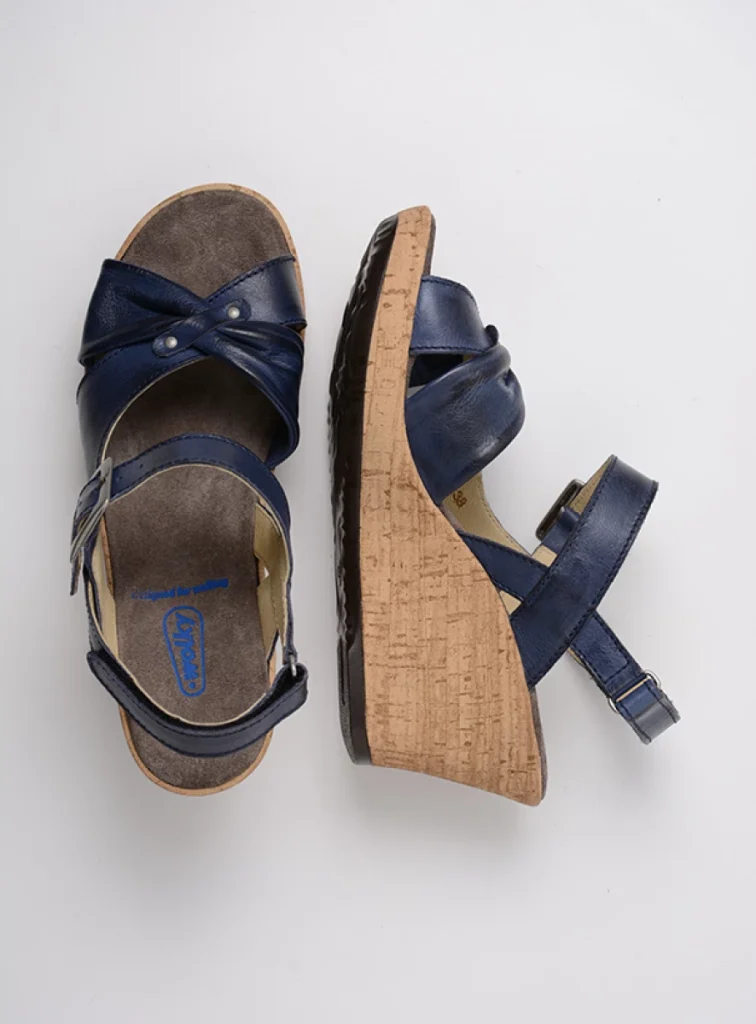 Wolky Sandals 04628 Ixia 2 20800 blue leather