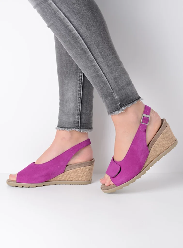 Wolky Sandals 04680 Murcia 40660 fuchsia suede